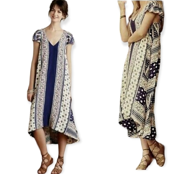 Anthropologie Maeve Summertide slight high low dress size xs - Picture 1 of 11